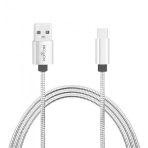 Stainless Steel Spring Micro USB Fast Charging Cable
