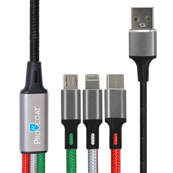 Procoat 3 In 1 Usb Cable-0