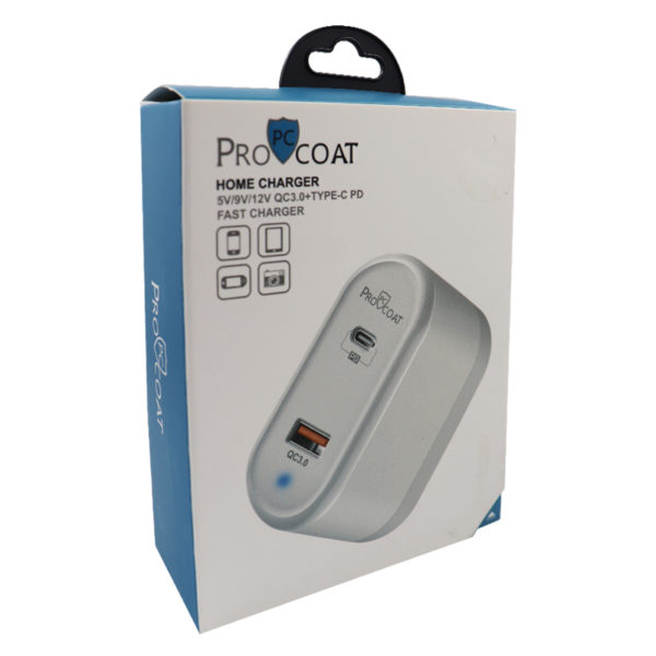 ProCoat PD Type C+ Usb 3.0 Iphone Home Charger-339