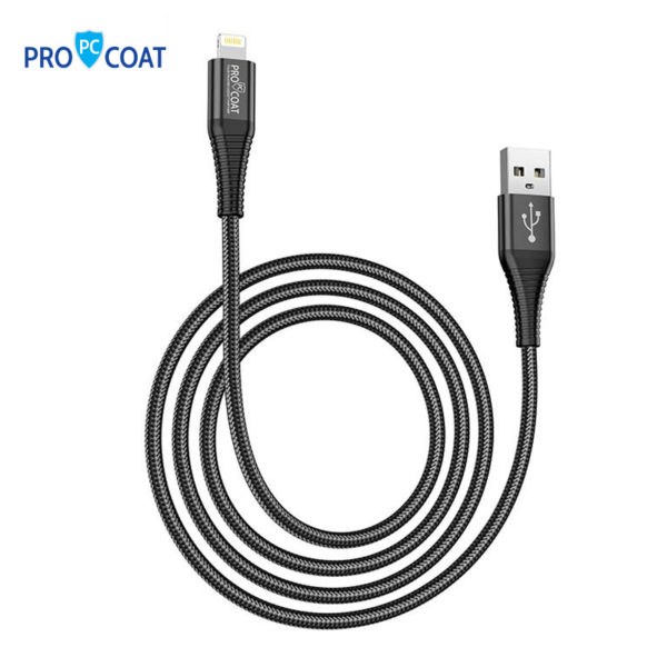 PROCOAT CHARGING CABLE MFI IPHONE PRO 01 ORG-0